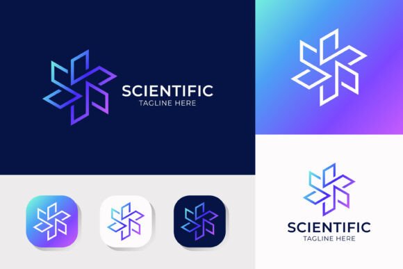 Abstract Modern S Logo Looping Linear Graphics