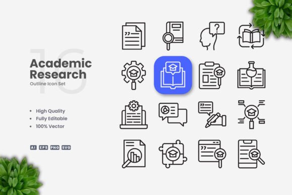 Academic Research Icon: A Graphic Designer’s Take