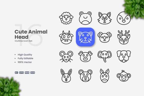 Animal Head Icons