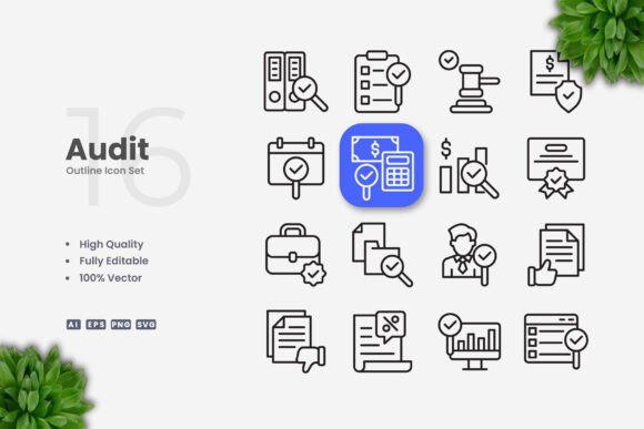 Audit Icons for Modern Branding