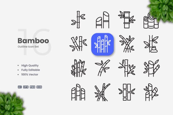 Bamboo Icons Graphics