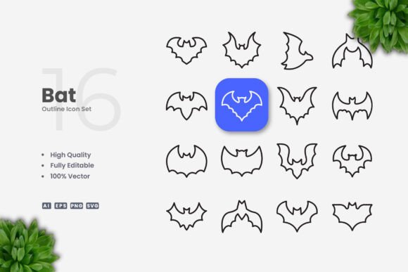 Bat Graphics for Digital Sellers