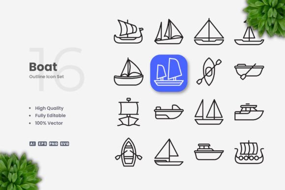 Boat Graphics for Modern Design