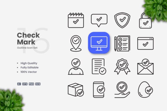Check Mark Icons: A Graphic Design Asset for Modern Branding