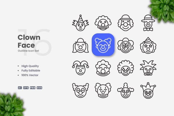 Clown Face Graphics: A Bold Choice for Branding