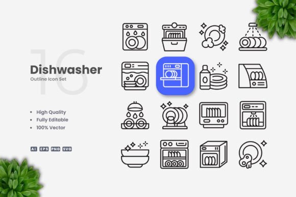 Dishwasher Icons