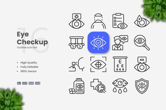 Eye Checkup Icons