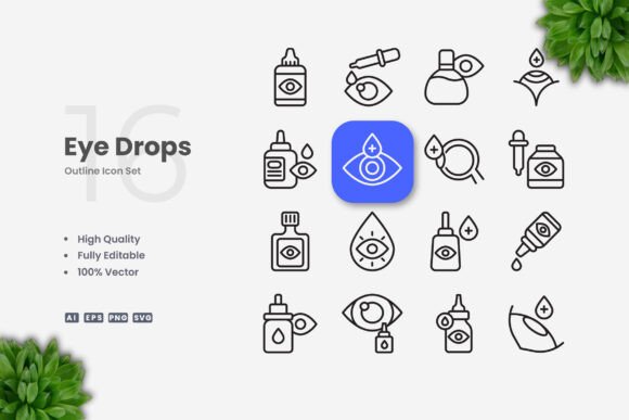 Eye Drops Graphics for Crafting