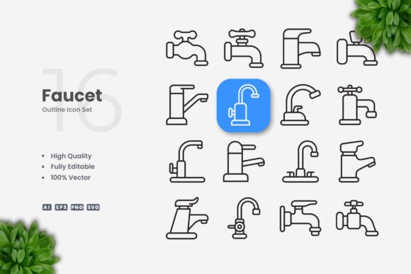 Faucet Icons