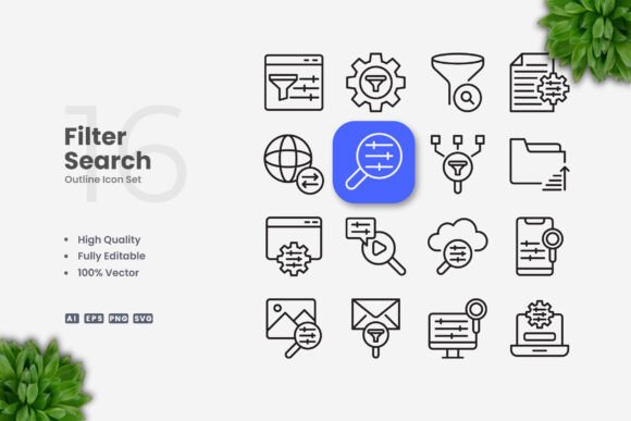 Filter Search Icons