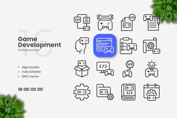 Game Development Icons: A Graphic Design Asset for Local Branding