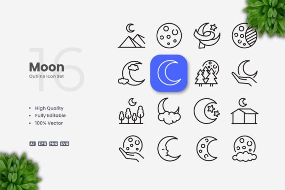 Moon Icons